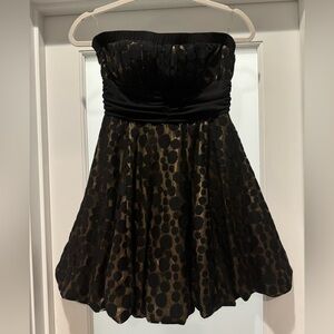 TWENTY ONE Forever 21 Strapless Bubble Mini Dress Size M Lace Whimsigoth Vamp